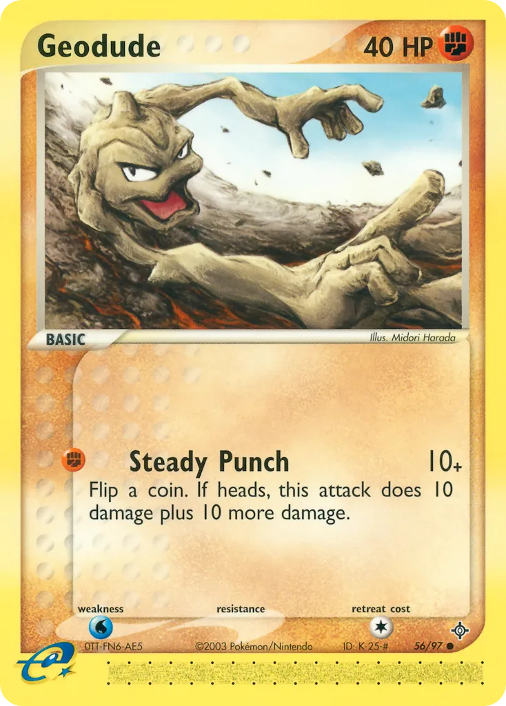 2003 Dragon Geodude #56/97 Common card image