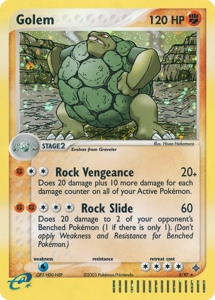 2003 Dragon Golem Rare Holo #05/97 Rare Holo card image