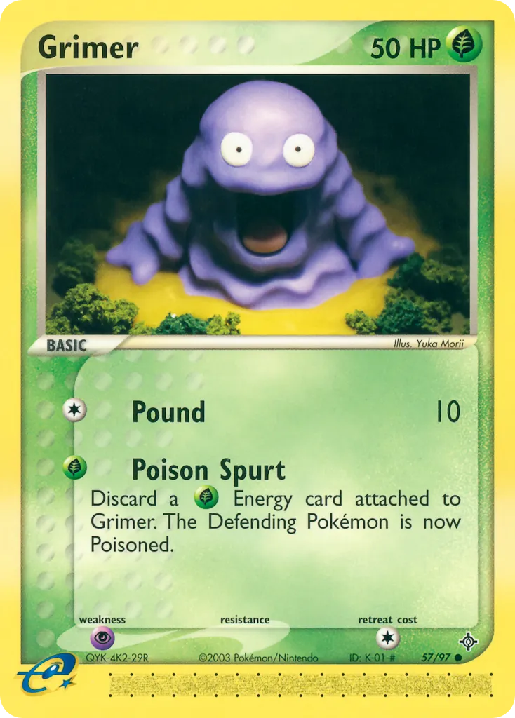 2003 Dragon Grimer Common #57/97 Common card image