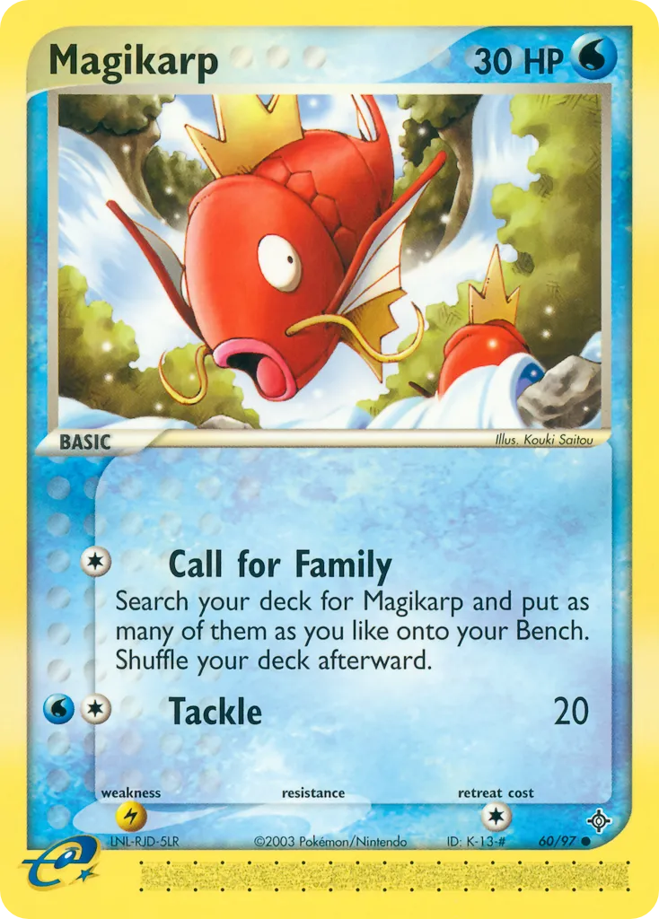 2003 Dragon Magikarp Common #60/97 Common card image