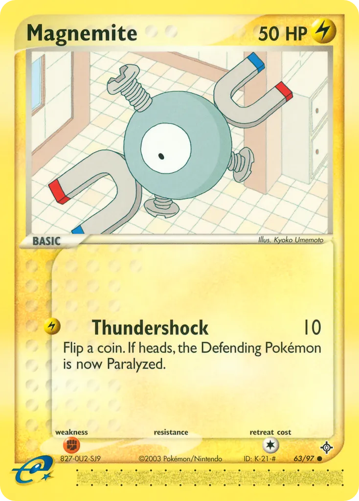 2003 Dragon Magnemite #63/97 Common card image