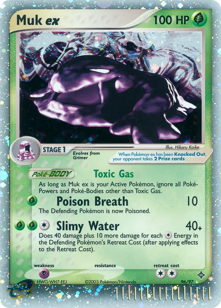 2003 Dragon Muk ex #96/97 Rare Holo EX card image