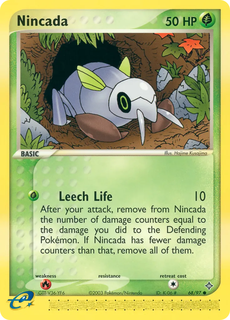 2003 Dragon Nincada #68/97 Common card image