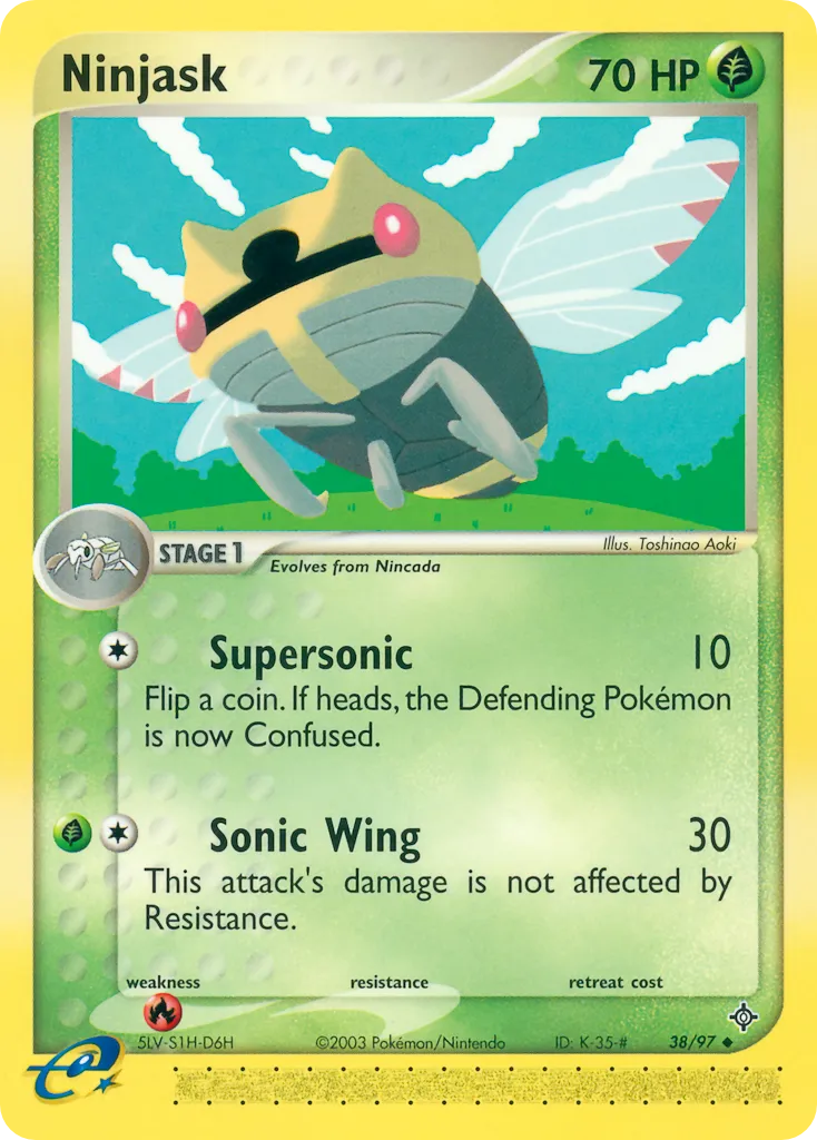2003 Dragon Ninjask #38/97 Uncommon card image