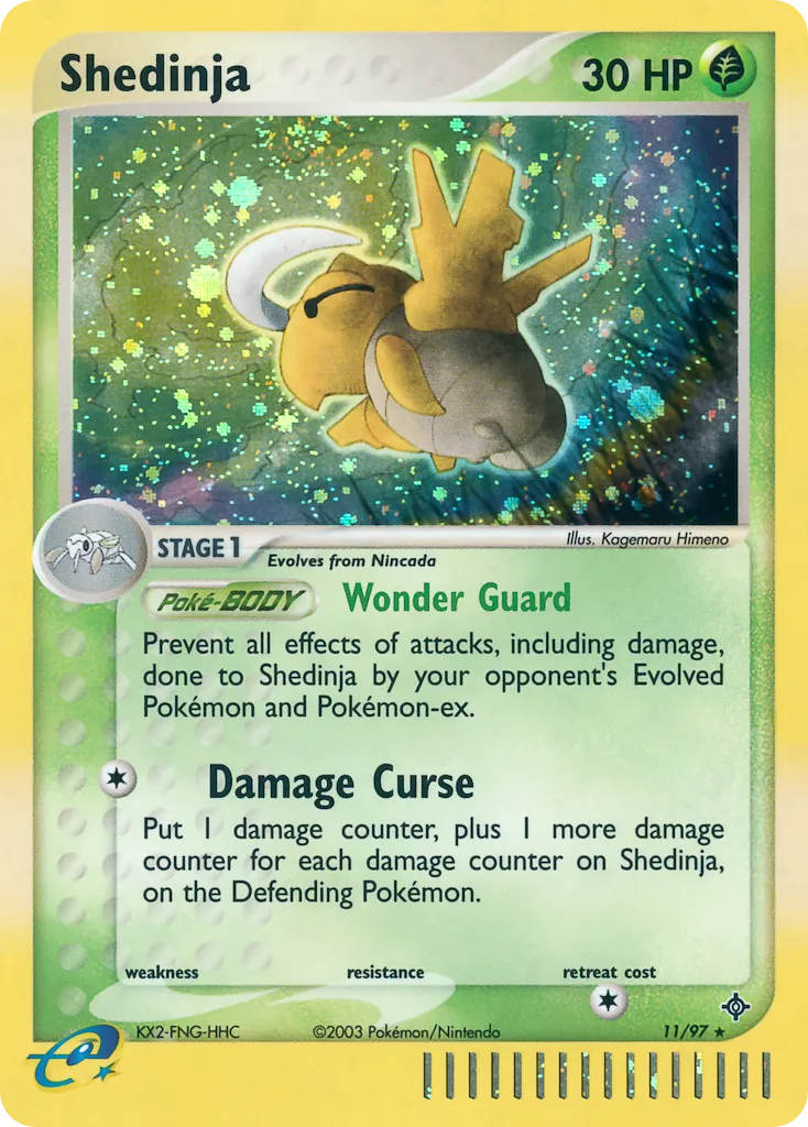 2003 Dragon Shedinja Rare Holo #11/97 Rare Holo card image