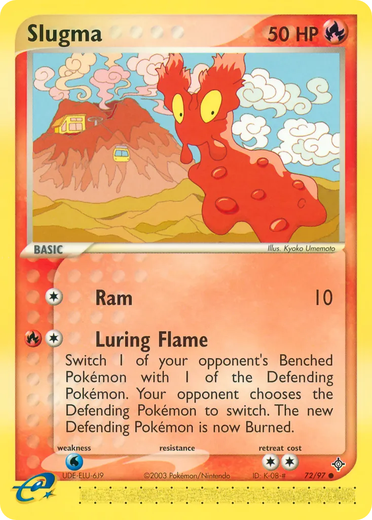 2003 Dragon Slugma Common #72/97 Common card image
