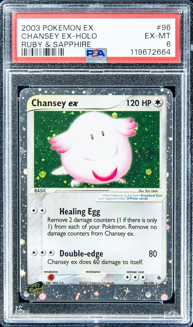 2003 EX Ruby & Sapphire Chansey Holofoil #98 card image