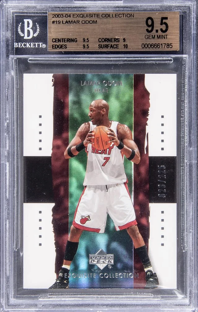 2003 Exquisite Collection Lamar Odom #19 card image