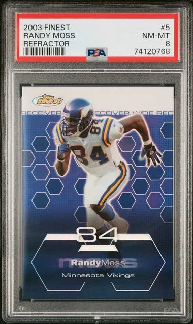 2003 Finest Randy Moss Refractor #5 card image