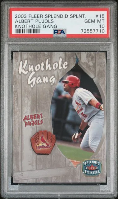 2003 Fleer Albert Pujols Splendid Splinters Knothole Gang #15 card image