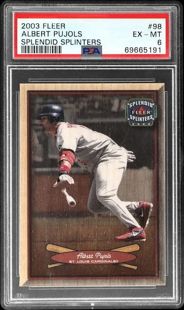 2003 Fleer Albert Pujols Splendid Splinters #98 card image