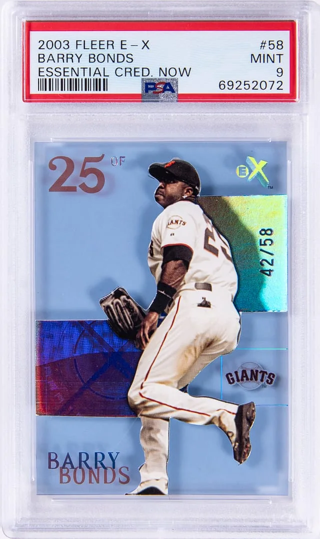 2003 Fleer E-X Barry Bonds Essential Credential Now #58 card image
