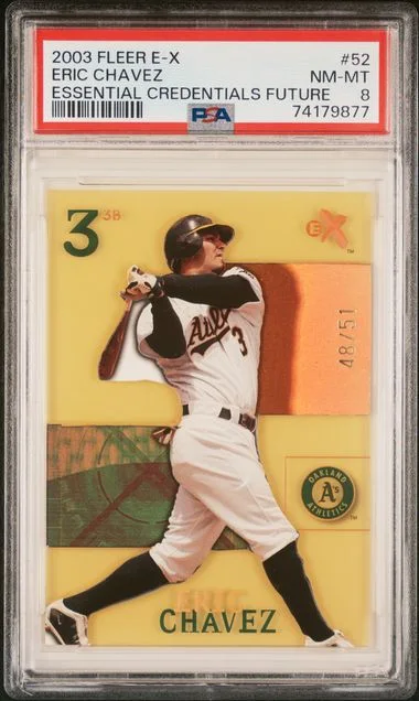 2003 Fleer E-X Eric Chavez Essential Credentials Future #52 card image
