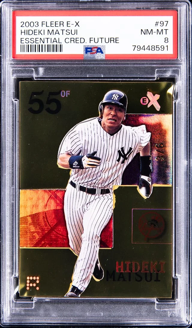 2003 Fleer E-X Hideki Matsui Essential Credentials Future #97 card image