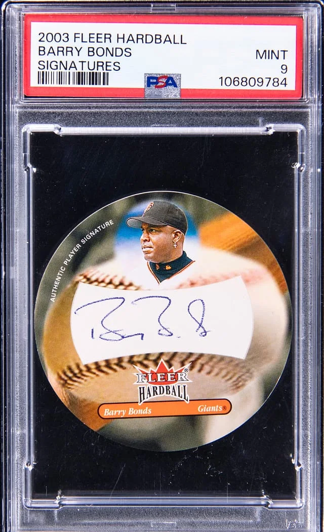 2003 Fleer Hardball Signatures Barry Bonds #no-number card image