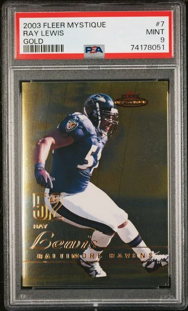 2003 Fleer Mystique Ray Lewis #7 card image