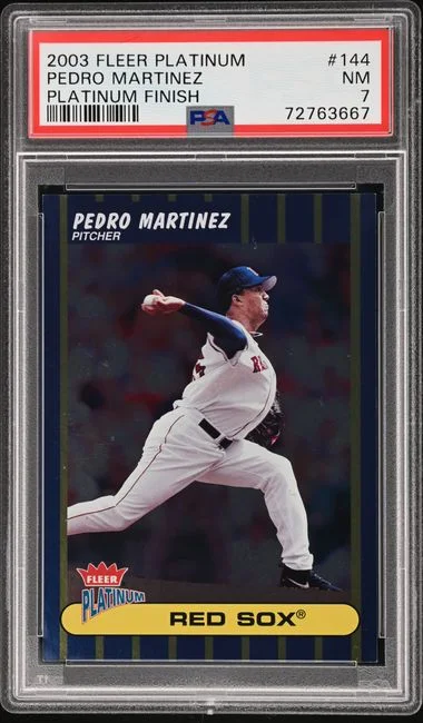 2003 Fleer Platinum Pedro Martinez Platinum Finish #144 card image