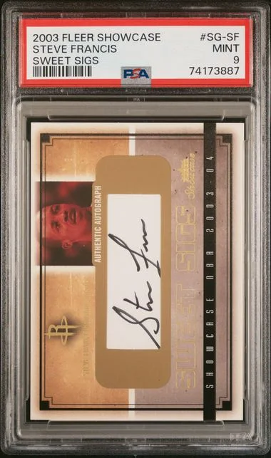 2003 Fleer Showcase Steve Francis Sweet Sigs #SG-SF card image