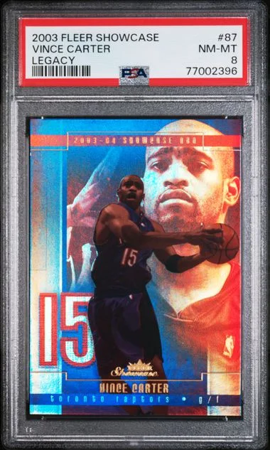 2003 Fleer Showcase Vince Carter #87 card image