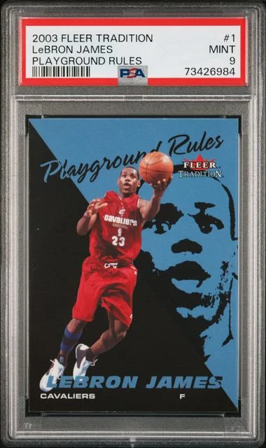 2003 Fleer Tradition Lebron James Playground Rules #1 card image