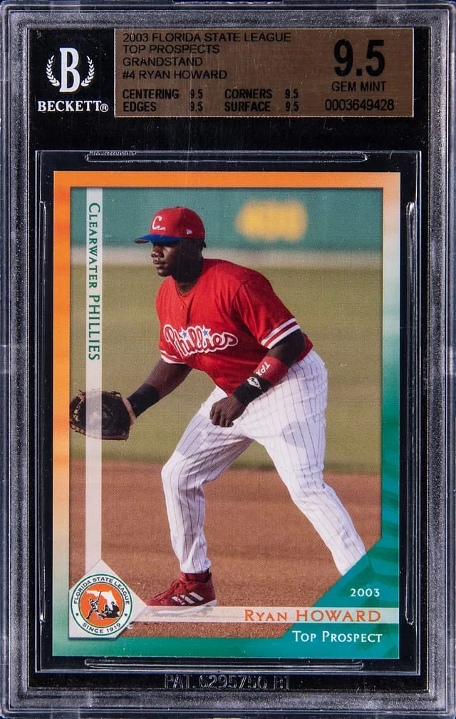 2003 Florida State League Top Prospects Grandstand Ryan Howard #4 card image