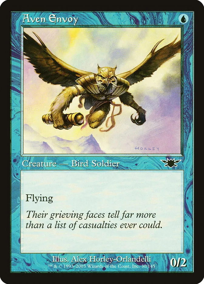 2003 Legions Aven Envoy common #30 unlisted card image