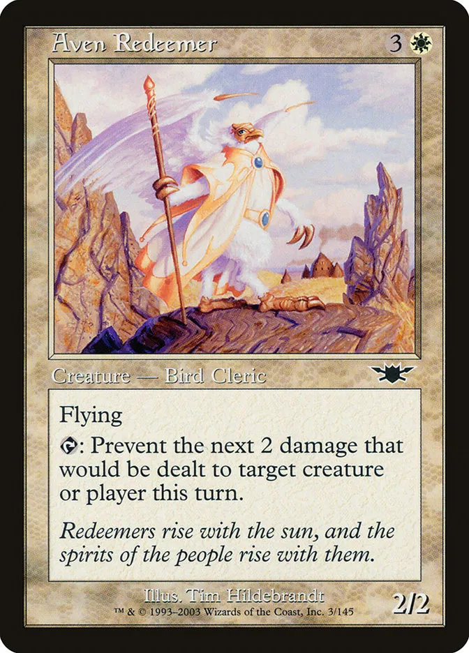 2003 Legions Aven Redeemer common #3 unlisted card image