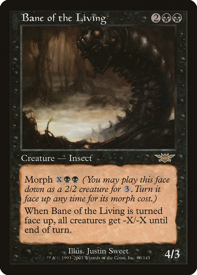 2003 Legions Bane of the Living rare #60 unlisted card image