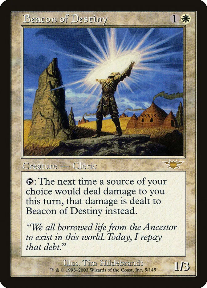 2003 Legions Beacon of Destiny rare #5 unlisted card image