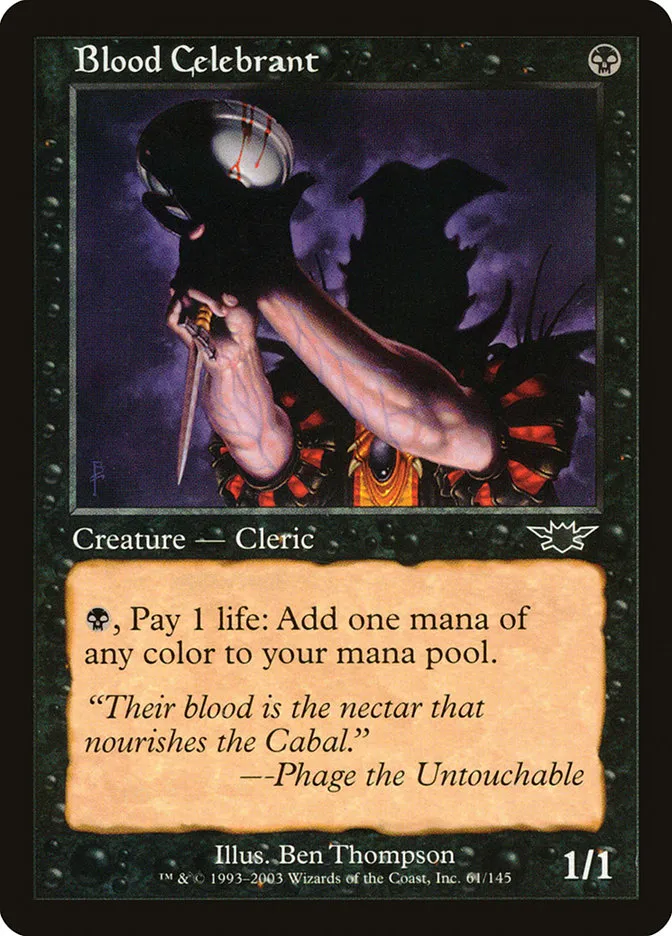 2003 Legions Blood Celebrant common #61 unlisted card image