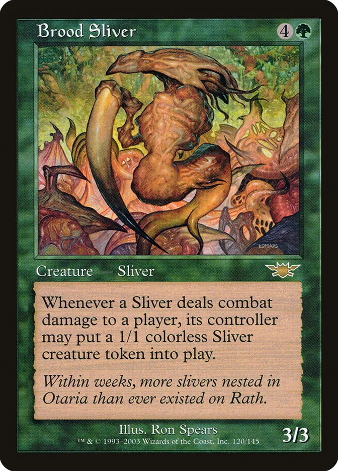2003 Legions Brood Sliver rare #120 unlisted card image