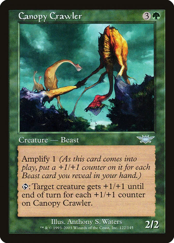 2003 Legions Canopy Crawler uncommon #122 unlisted card image