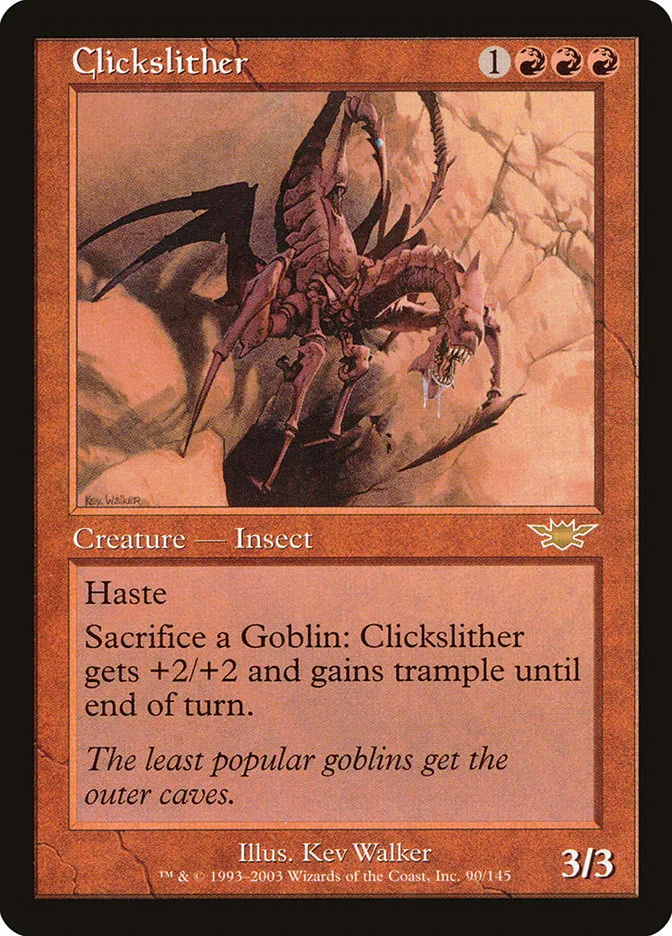 2003 Legions Clickslither rare #90 unlisted card image