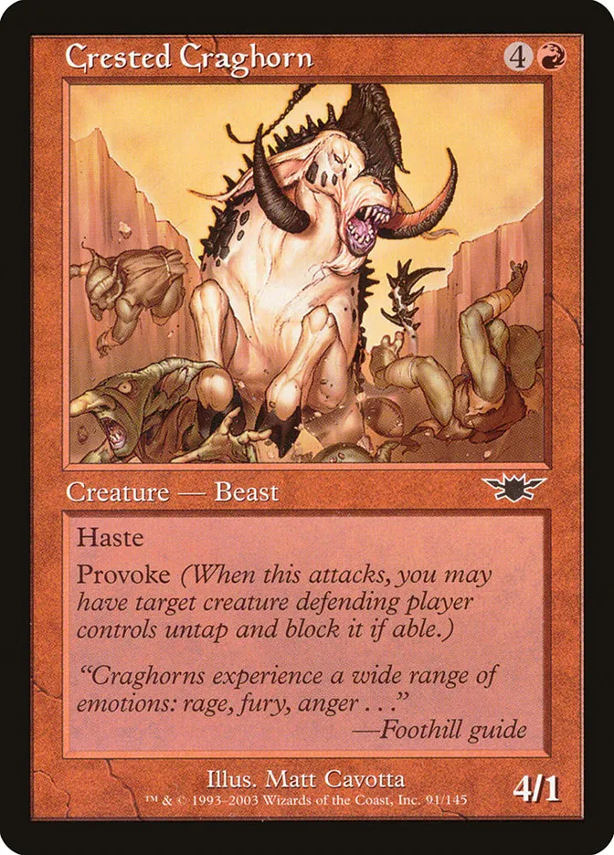 2003 Legions Crested Craghorn common #91 unlisted card image