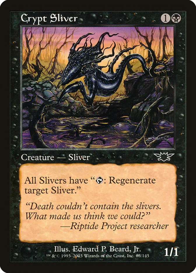 2003 Legions Crypt Sliver common #63 unlisted card image