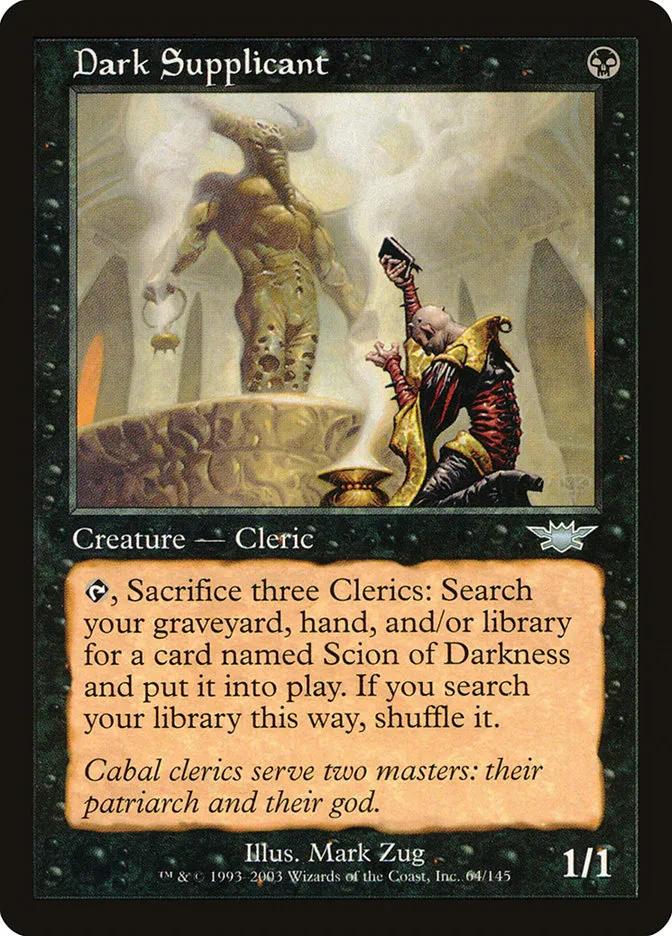 2003 Legions Dark Supplicant uncommon #64 unlisted card image