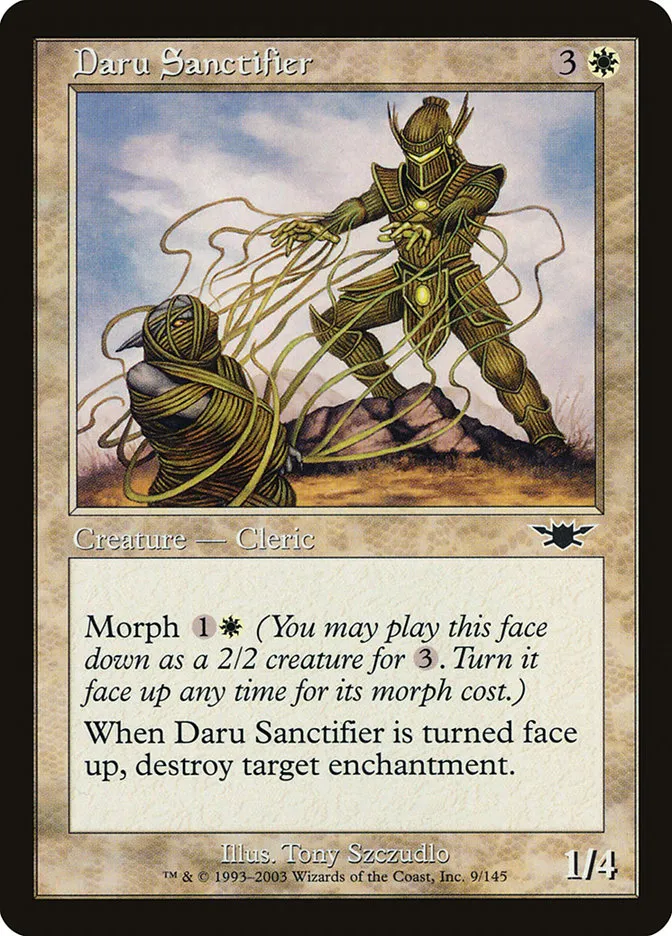 2003 Legions Daru Sanctifier common #9 unlisted card image