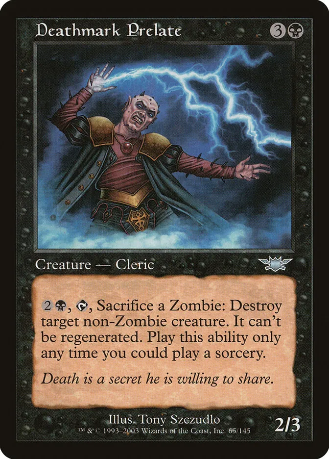 2003 Legions Deathmark Prelate uncommon #65 unlisted card image