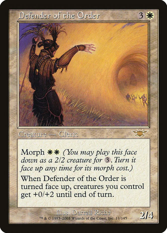 2003 Legions Defender of the Order rare #11 unlisted card image