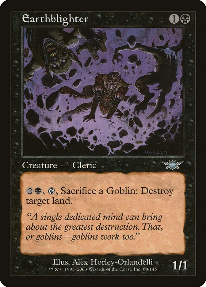 2003 Legions Earthblighter uncommon #68 unlisted card image