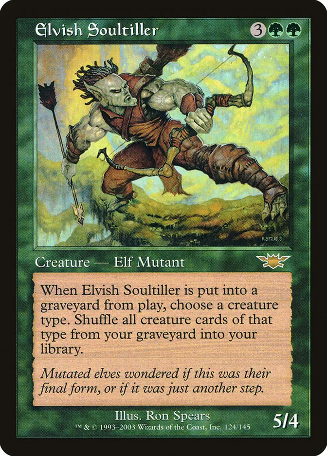 2003 Legions Elvish Soultiller rare #124 unlisted card image