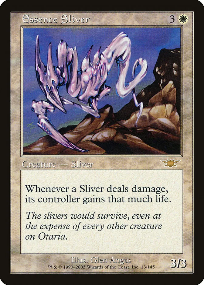 2003 Legions Essence Sliver rare #13 unlisted card image