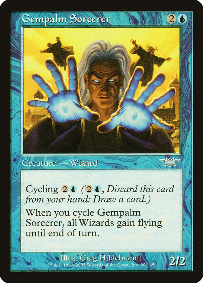 2003 Legions Gempalm Sorcerer uncommon #39 unlisted card image