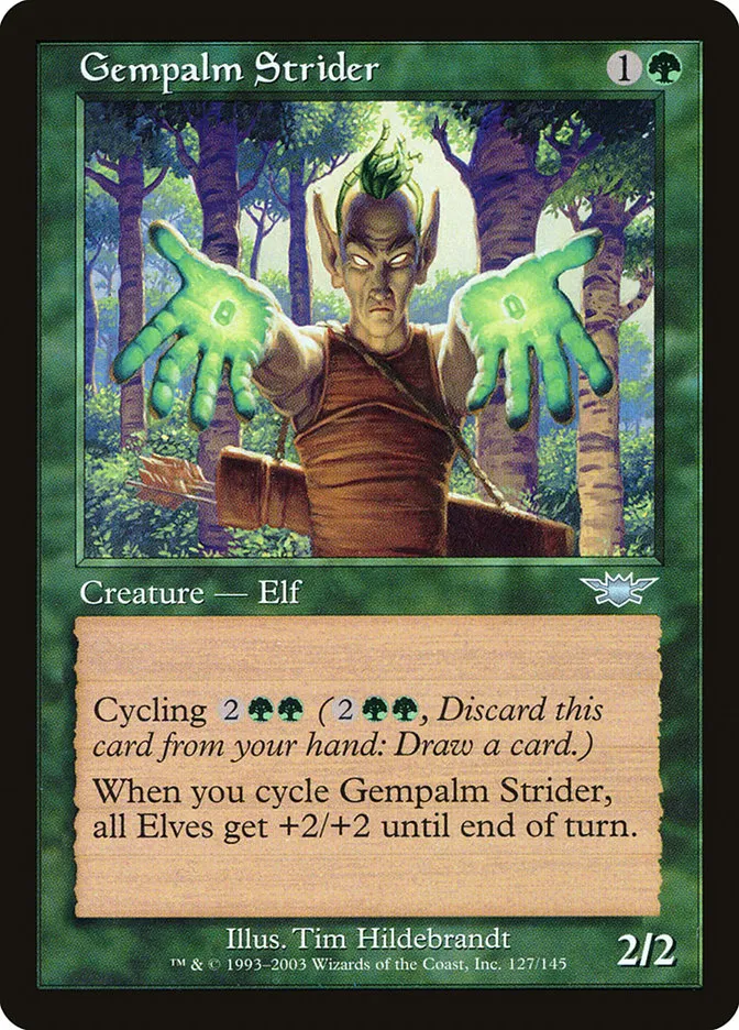 2003 Legions Gempalm Strider uncommon #127 unlisted card image