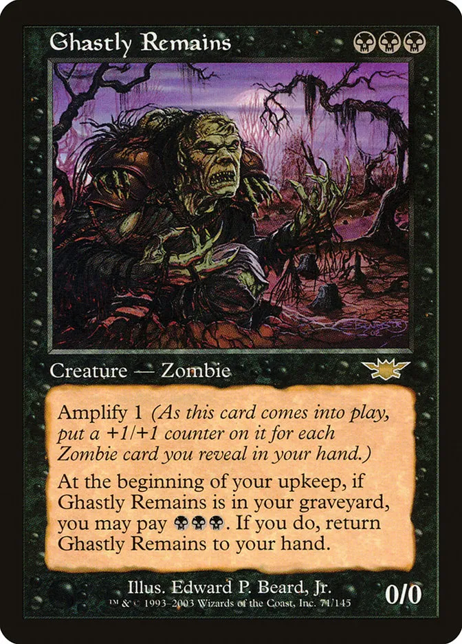 2003 Legions Ghastly Remains rare #71 unlisted card image