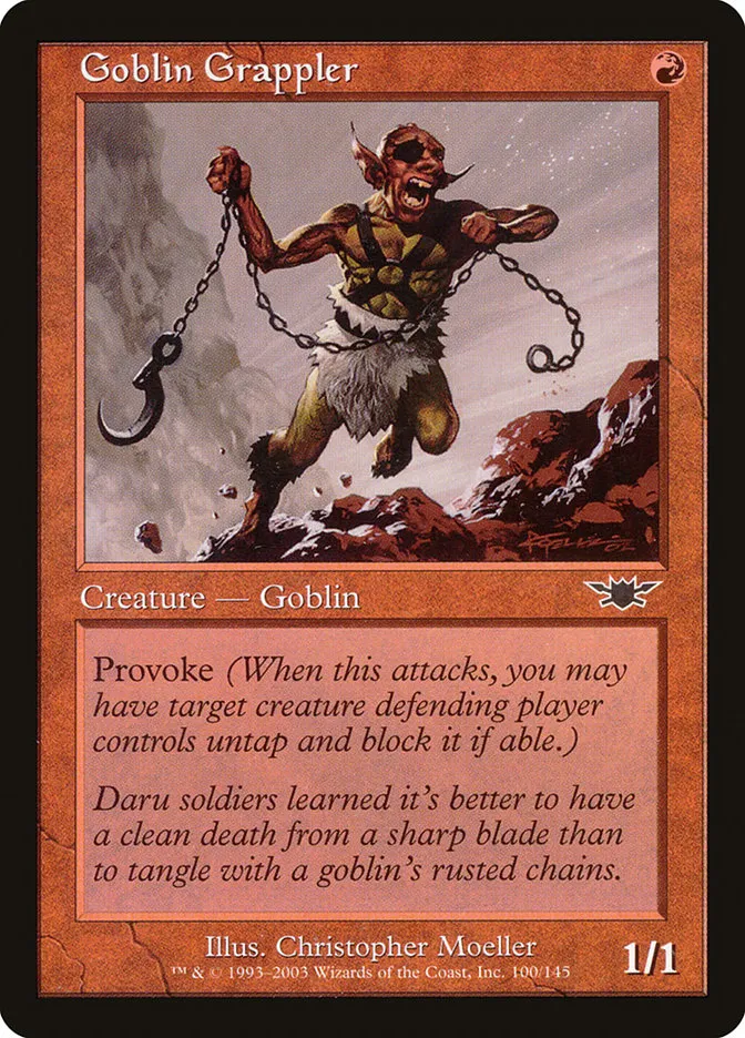 2003 Legions Goblin Grappler common #100 unlisted card image