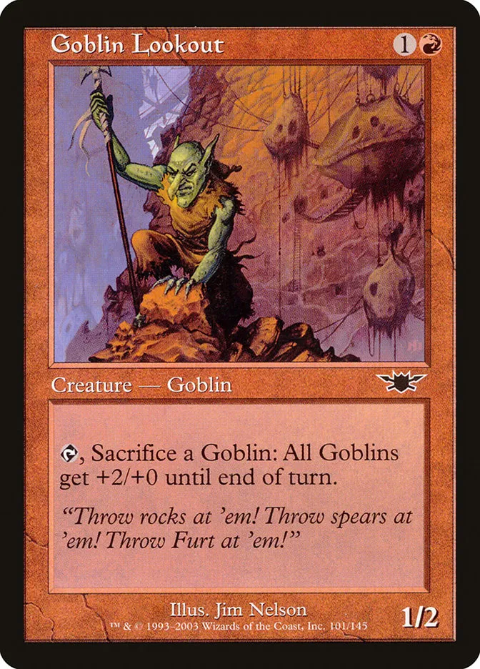 2003 Legions Goblin Lookout common #101 unlisted card image