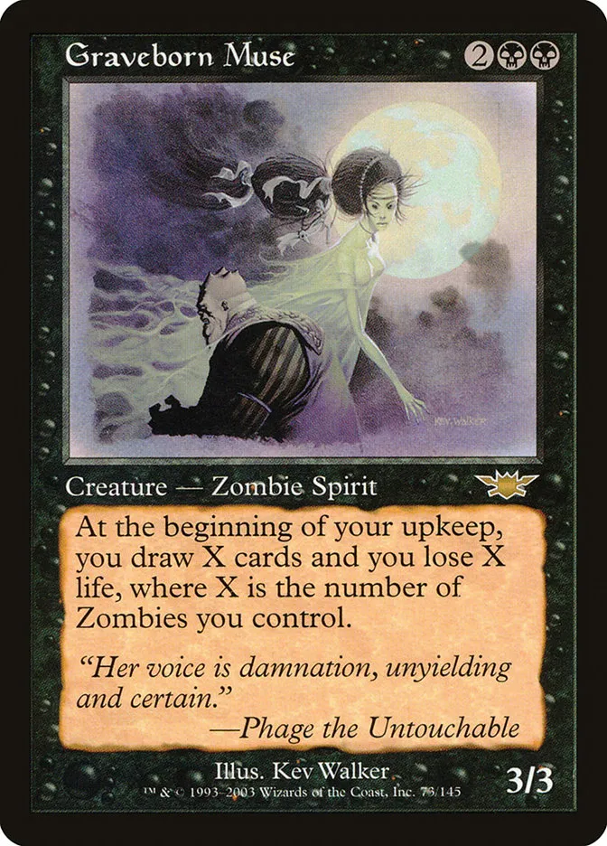 2003 Legions Graveborn Muse rare #73 unlisted card image