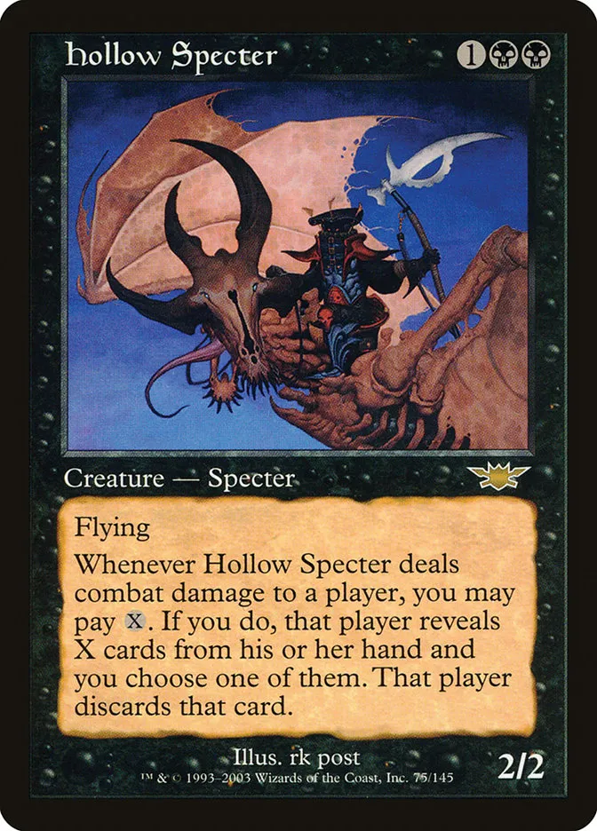 2003 Legions Hollow Specter rare #75 unlisted card image