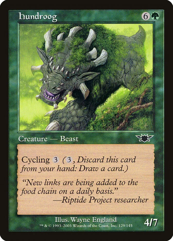 2003 Legions Hundroog common #129 unlisted card image